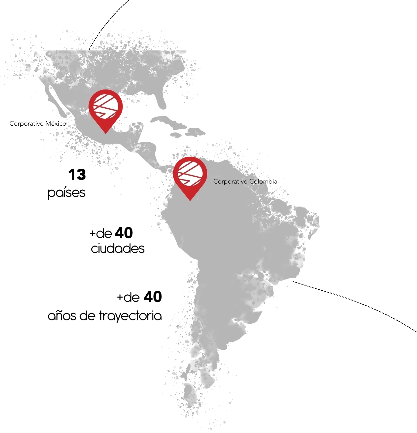 Imagen de un mapa donde se ubican las locaciones